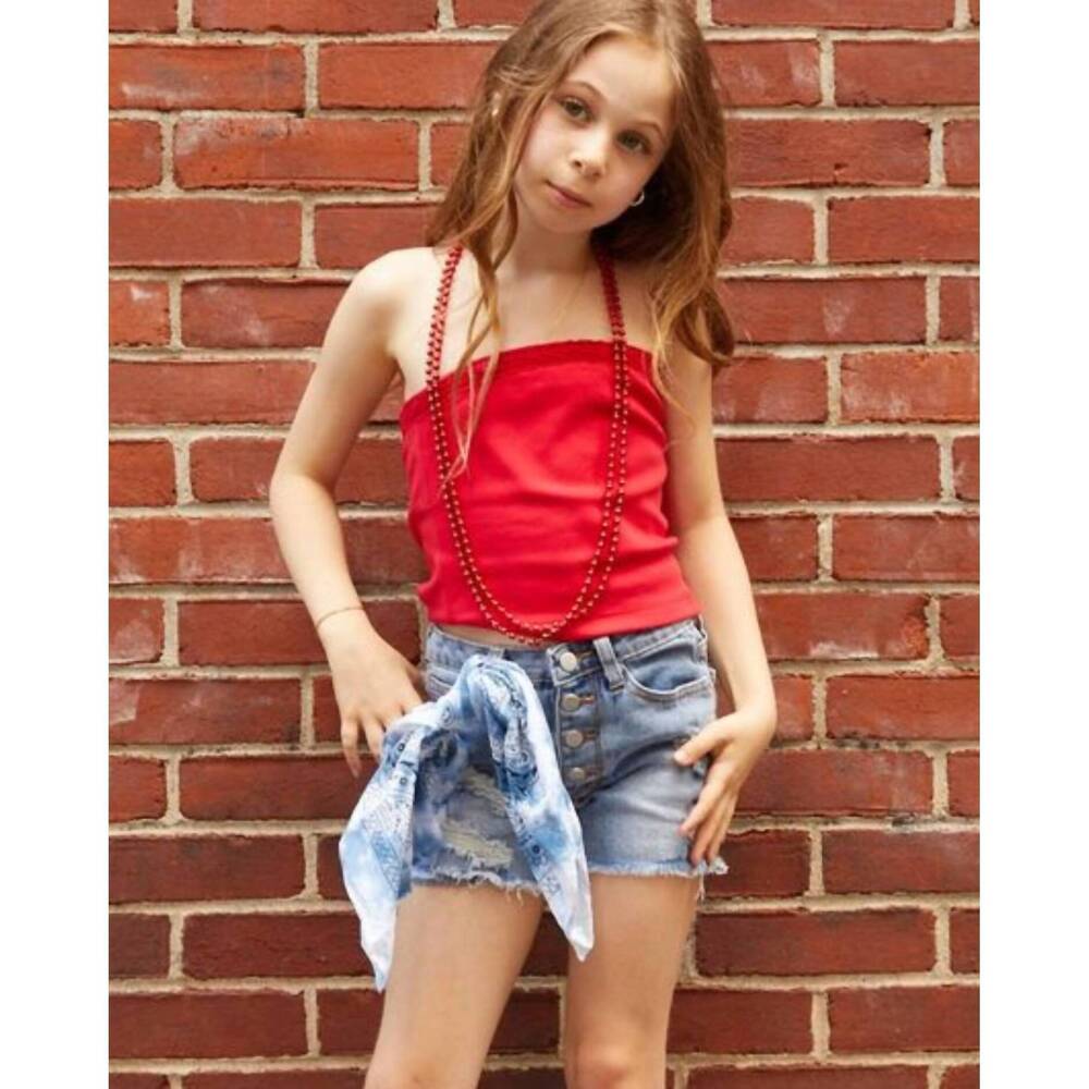 NEW THEME alexa tube top in red